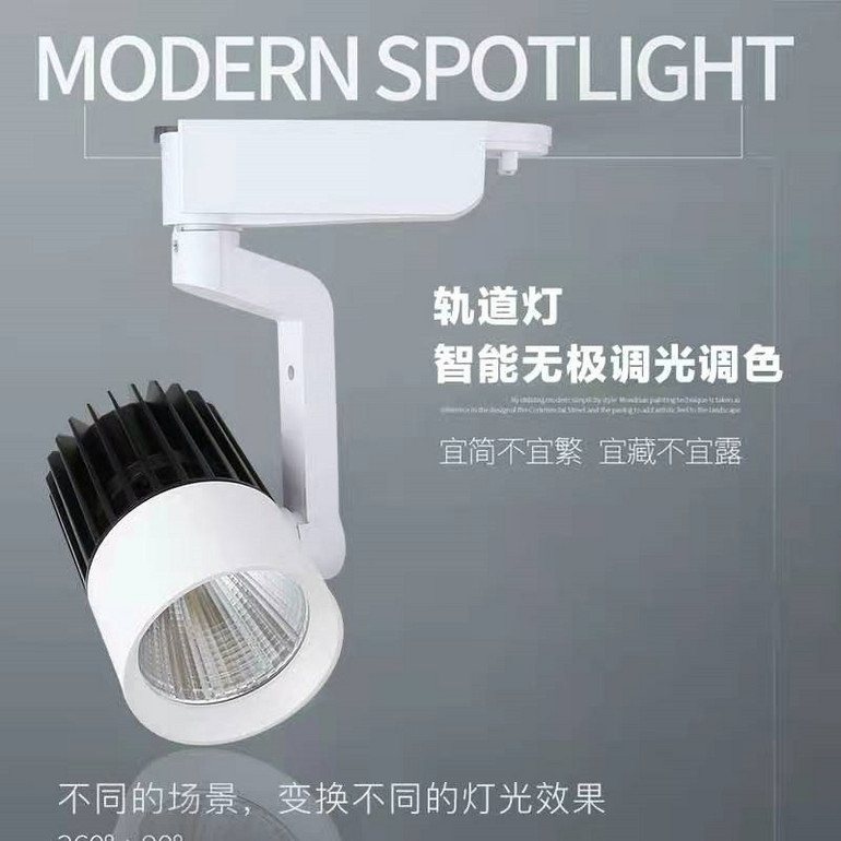 Intelligent non-polar dimming and color adjusting track light