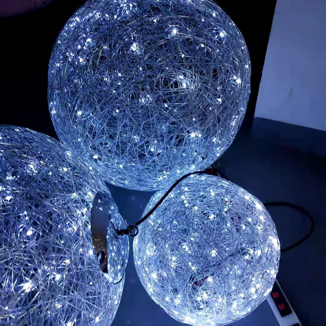 3D theme lights large outdoor Christmas ball lights