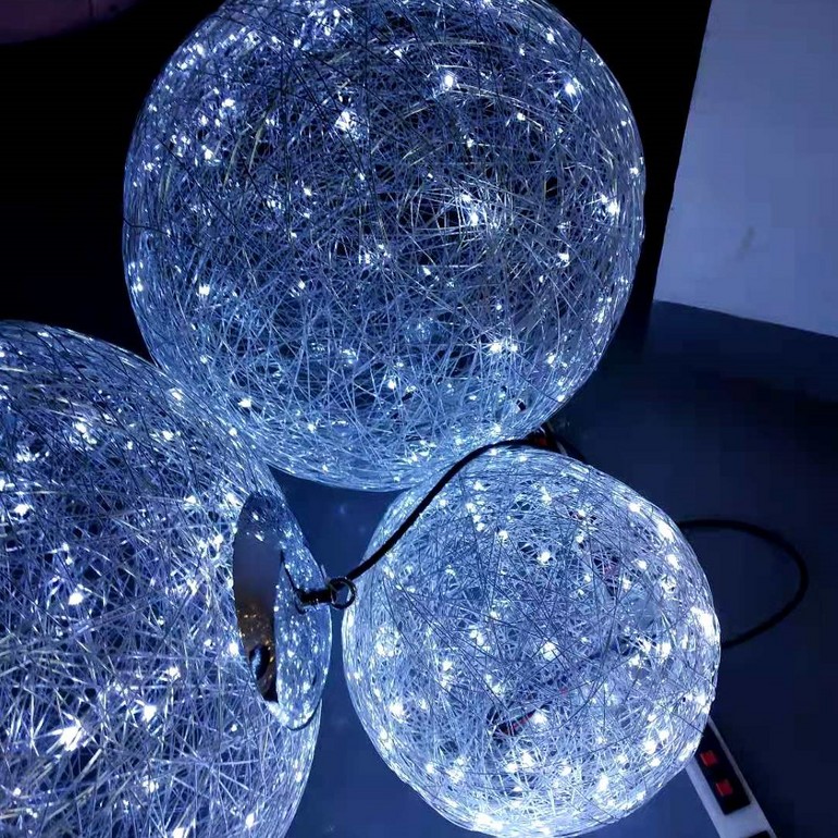 3D theme lights large outdoor Christmas ball lights