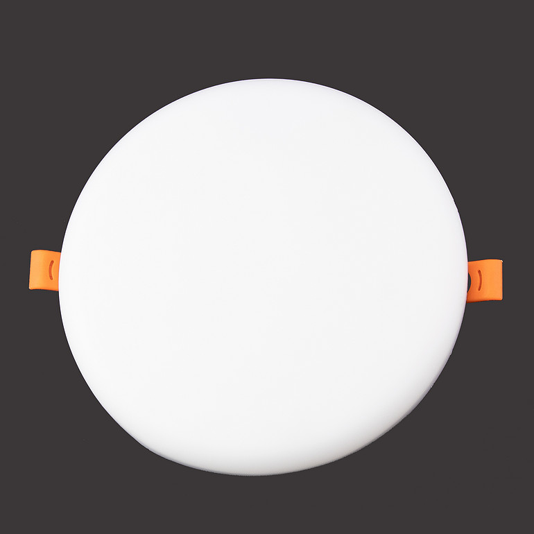 Round recessed bezel-less LED ultra-thin downlight