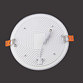 Round recessed bezel-less LED ultra-thin downlight