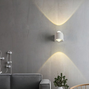 Simple White Warm Light Mirror Lamp