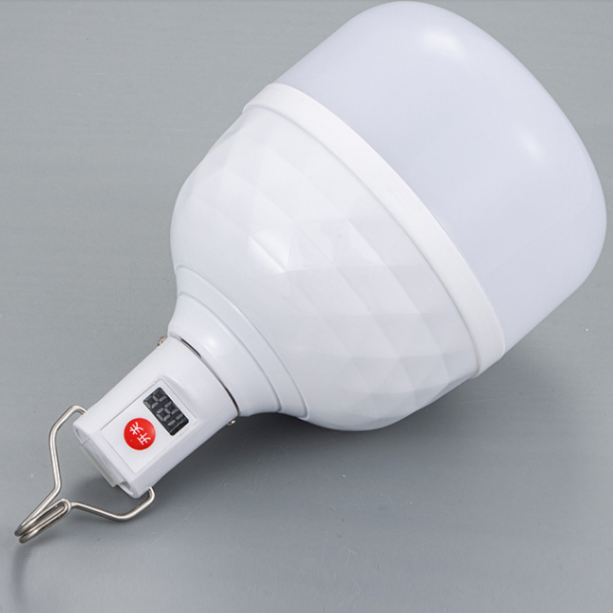 Highlight low-voltage LED rechargeable light bulb for outdoor campers