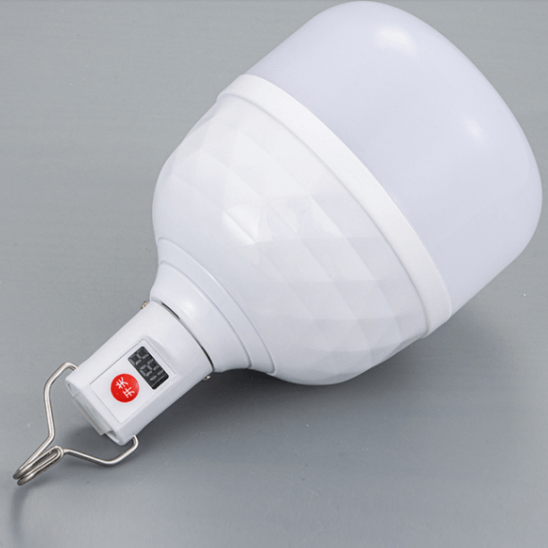 Highlight low-voltage LED rechargeable light bulb for outdoor campers