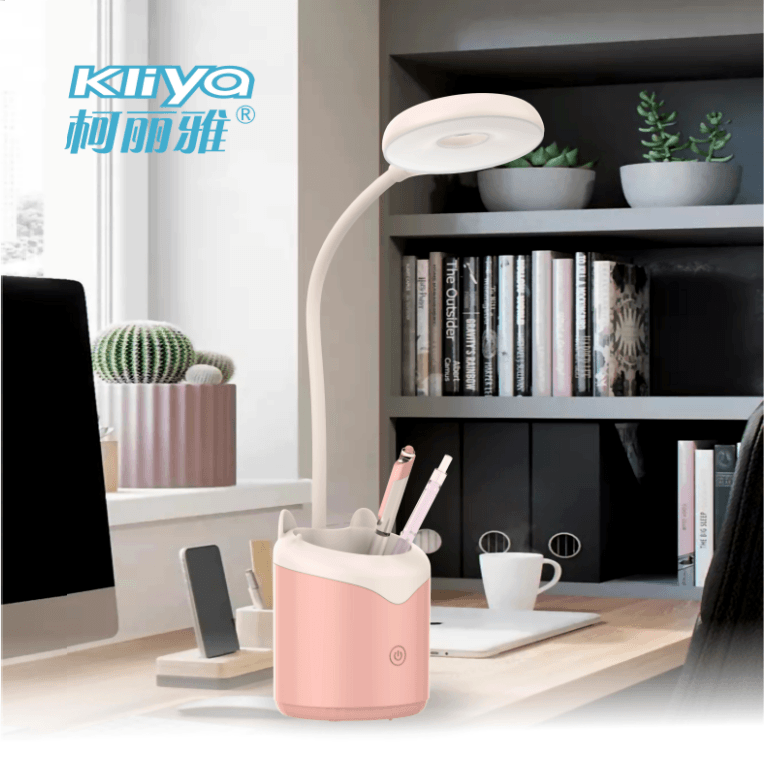 Office pink LED eye protection lighting desk lamp