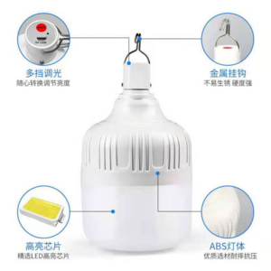 ABS light body bright adjustable outdoor night market LED bulb light