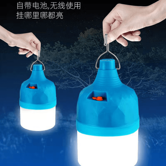 Super-bright rechargeable LED bulb lights for outdoor night market stalls