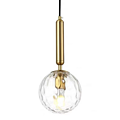 Bedroom Glass Golden Ball Chandelier