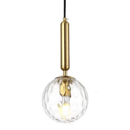 Bedroom Glass Golden Ball Chandelier