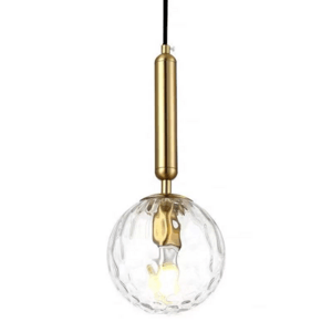 Bedroom Glass Golden Ball Chandelier