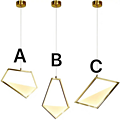 Modern Simple Irregular Gold Chandelier