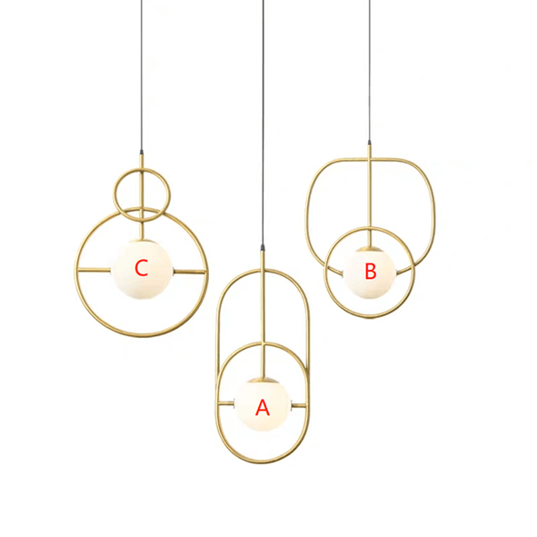 Simple Gold Clasp Chandelier