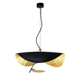 Gold Foil Lron Art Flying Saucer Chandelier