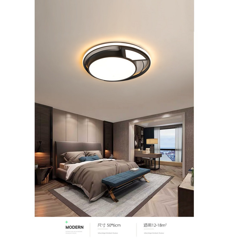 Modern personality bedroom study dining room electrodeless dimming LED ceiling light