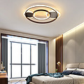 Tri-tone light iron wrought acrylic LED ceiling light in living room and bedroom