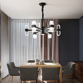 Creative personality iron acrylic indoor living room dining room LED chandelier