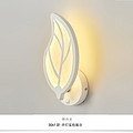 Indoor iron acrylic elegant white warm LED wall light