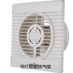 Ventilator with lamp window