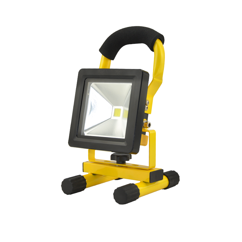 Yellow thick edge COB portable LED searchlight