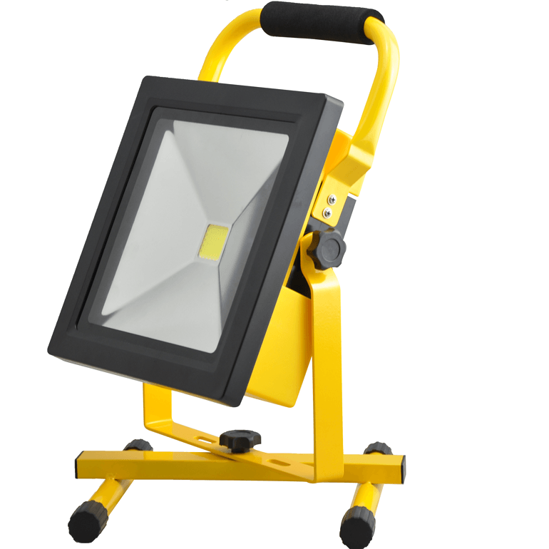 Yellow thick edge COB portable LED searchlight