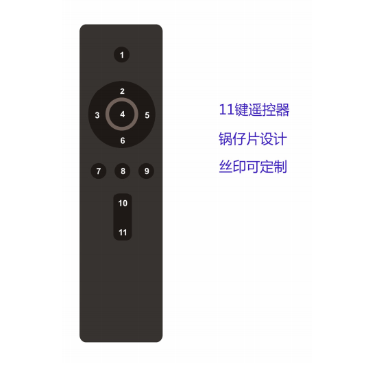 Customized Black Remote Control