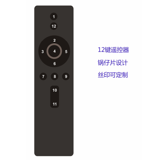 Customized Black Remote Control