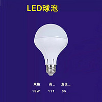 Home bedroom living room energy saving high gloss screw LED bulb lamp