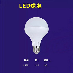 Home bedroom living room energy saving high gloss screw LED bulb lamp