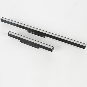 Besselless embedded line with clear guide rail magnetic suction track light