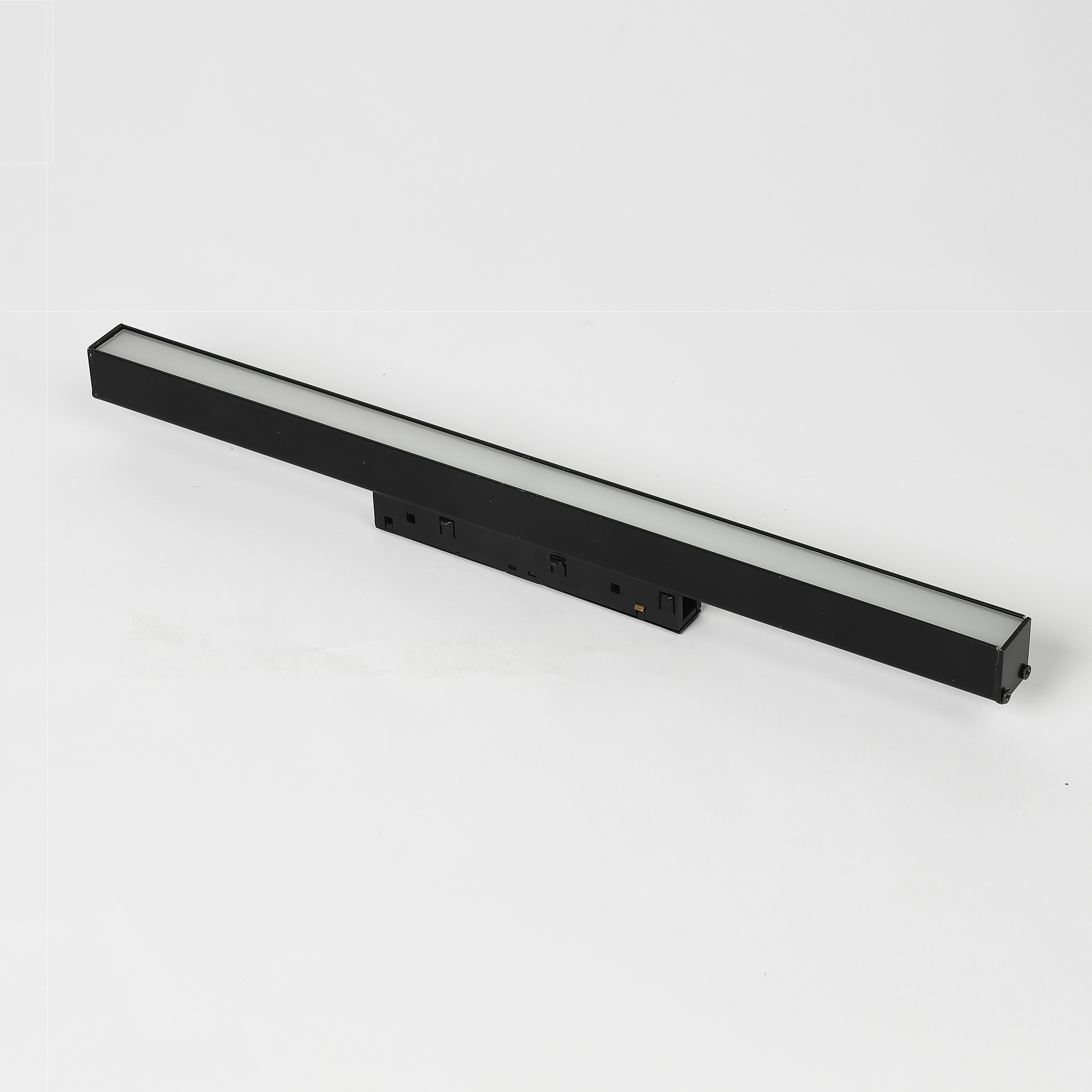 Besselless embedded line with clear guide rail magnetic suction track light