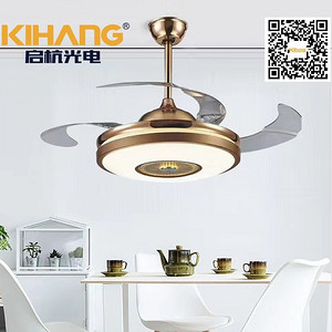 Living room dining room bedroom invisible contracted new ceiling fan light