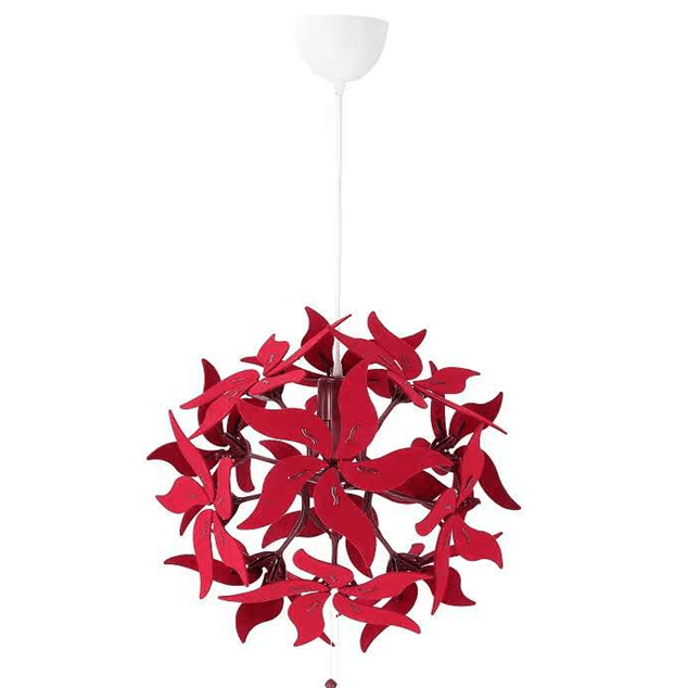 Red Flower Ball Decorative Chandelier