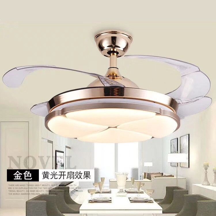 Household Golden Petals Fan Lamp