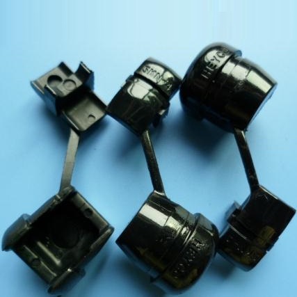 Black Power Cord Insulation Buckle