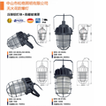 Outdoor die-cast aluminum high boron glass housing bright LED sparkless explosion-proof lamp