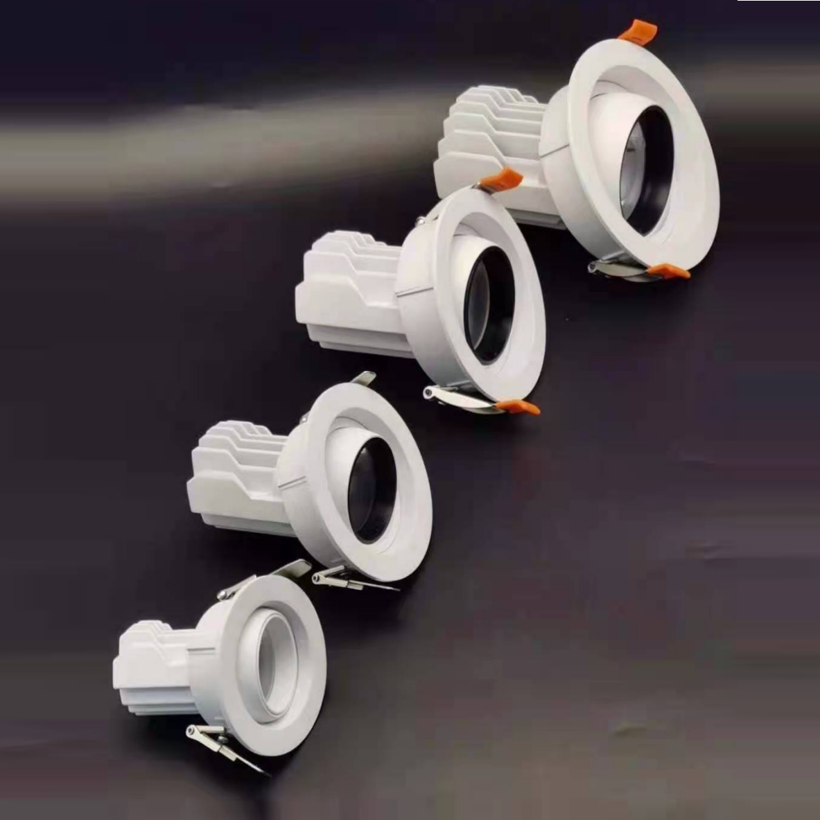 COB embedded high - gloss adjustable corridor corridor LED spotlights
