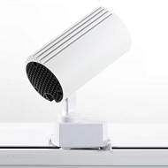 Commercial showroom clothing store COB white track spotlights