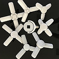 Interior highlighted mini folding fan blade LED bulbs