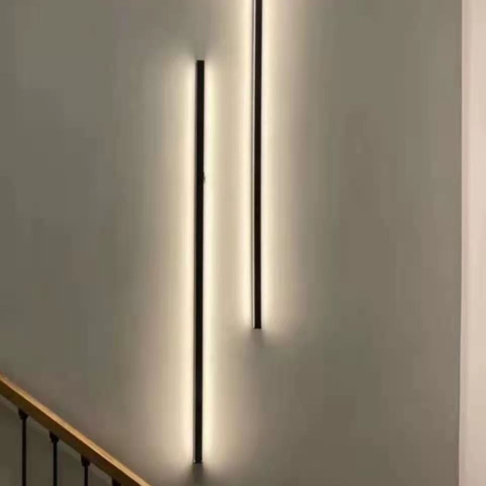 Creative simple modern Nordic living room bedroom strip LED wall lamp