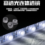 High Transparency Connected Lens Light Source