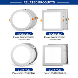 LED embedded living room hallway highlighting COB downlight