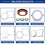 LED indoor bright energy-saving anti-glare multiple COB panel lights