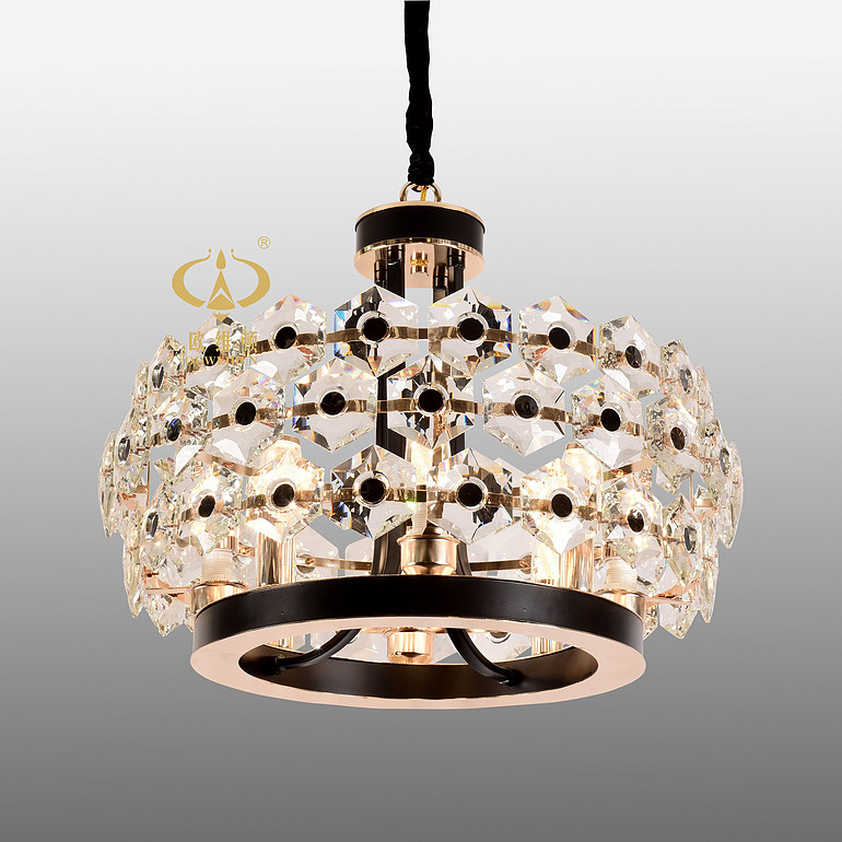 American creative atmosphere crystal light luxury dining room bedroom living room chandelier