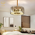 European style light luxury living room dining room creative LED crystal chandelier