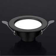 Home Hotel embedded black energy-saving high gloss anti-glare COB downlight