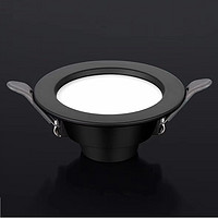 Home Hotel embedded black energy-saving high gloss anti-glare COB downlight