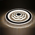 Creative light luxury, bright and energy-saving three-color variable light LED ceiling light