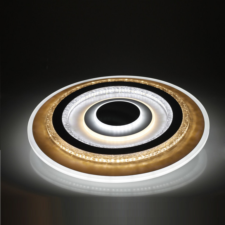 Household three-color variable light round bright energy-saving LED ceiling light