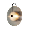 Living Room Stripe Glass Circle Wall Lamp