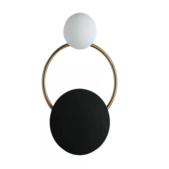 Postmodernism Hong Kong Style Round Wall Lamp